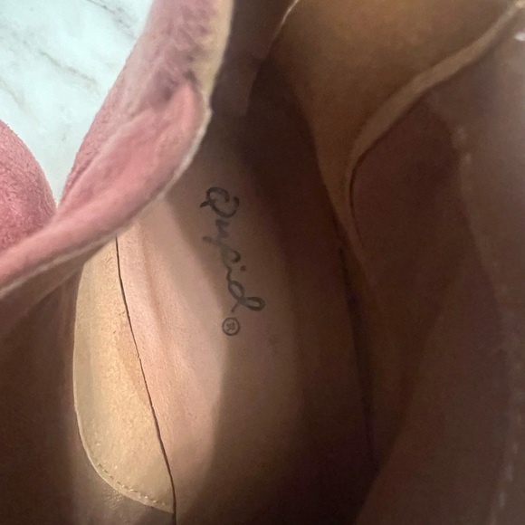 Ankle boots -light to medium pink suede-size 8 1/2 - Picture 9 of 10